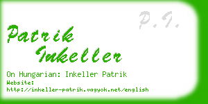 patrik inkeller business card